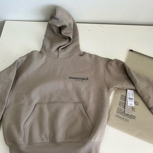 Essentials fear of God Hooded sweatshirt Kids Medium Tan